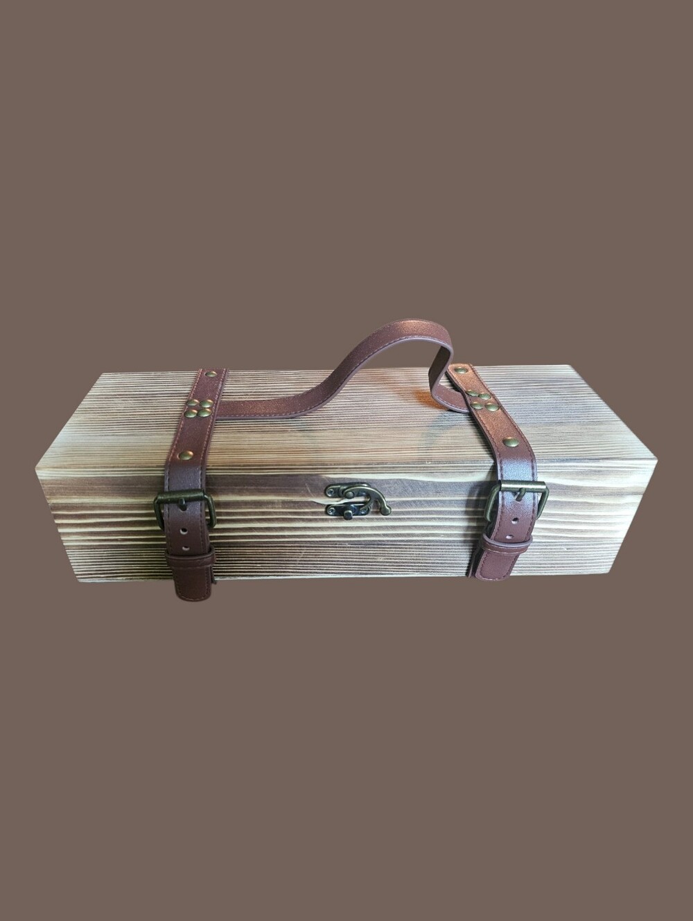 Real Rustic Wooden Gift Box For Wine, Bottles, Long Gifts